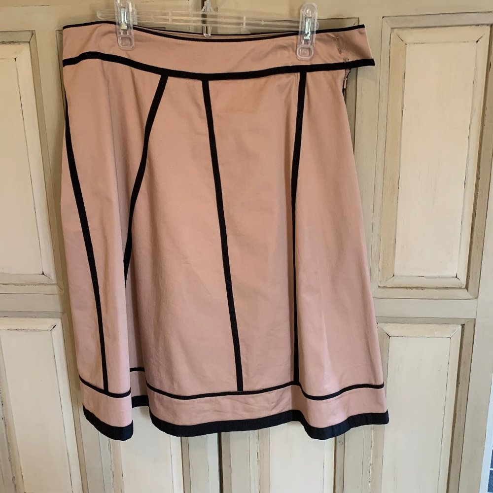 Anthropologie  A line Camel skirt